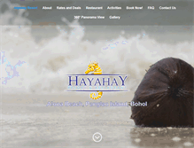 Tablet Screenshot of hayahayresort.com